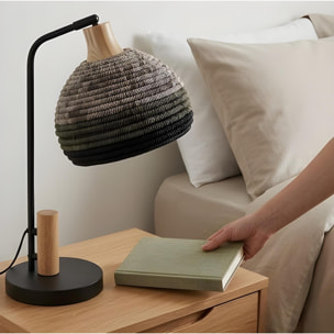 Forlight Korg lampara sobremesa e negro para bombilla  E27