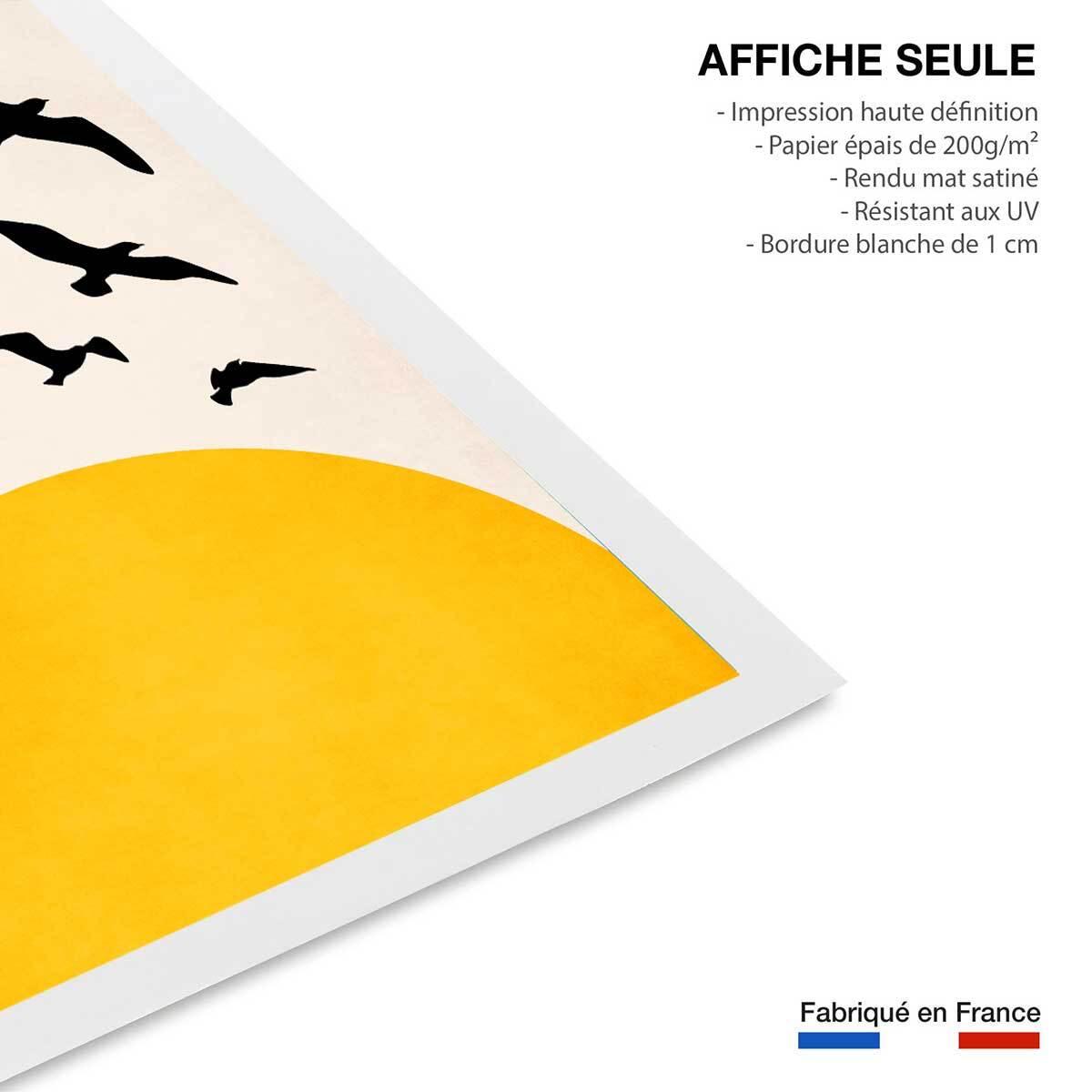 Affiche dessin ''''ailes au soleil'''' Affiche seule