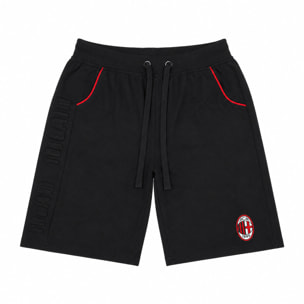 Pantaloncino Corto Uomo SQUADRE Cotone - Milan Prodotto Ufficiale