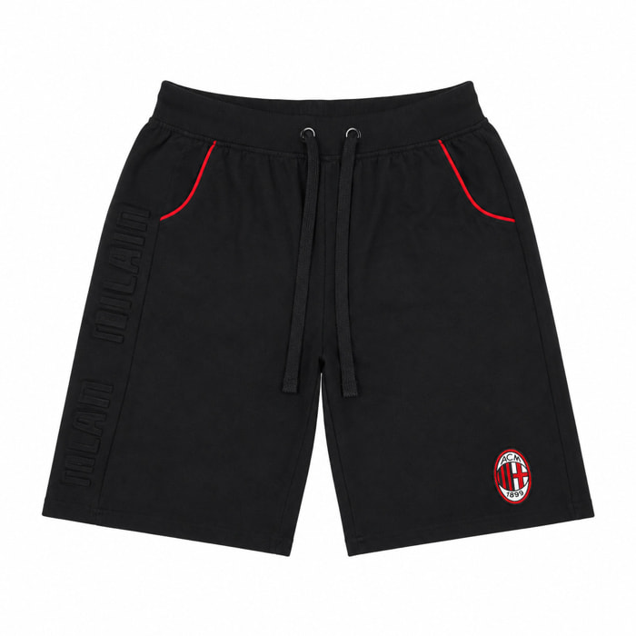 Pantaloncino Corto Uomo SQUADRE Cotone - Milan Prodotto Ufficiale
