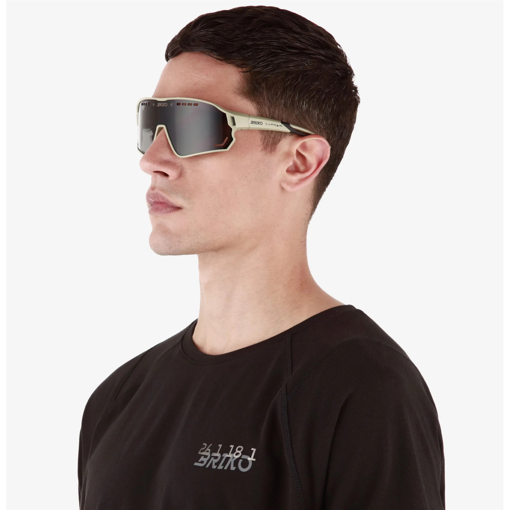 Briko - Occhiali, Uomo Donna, Beige - Halo