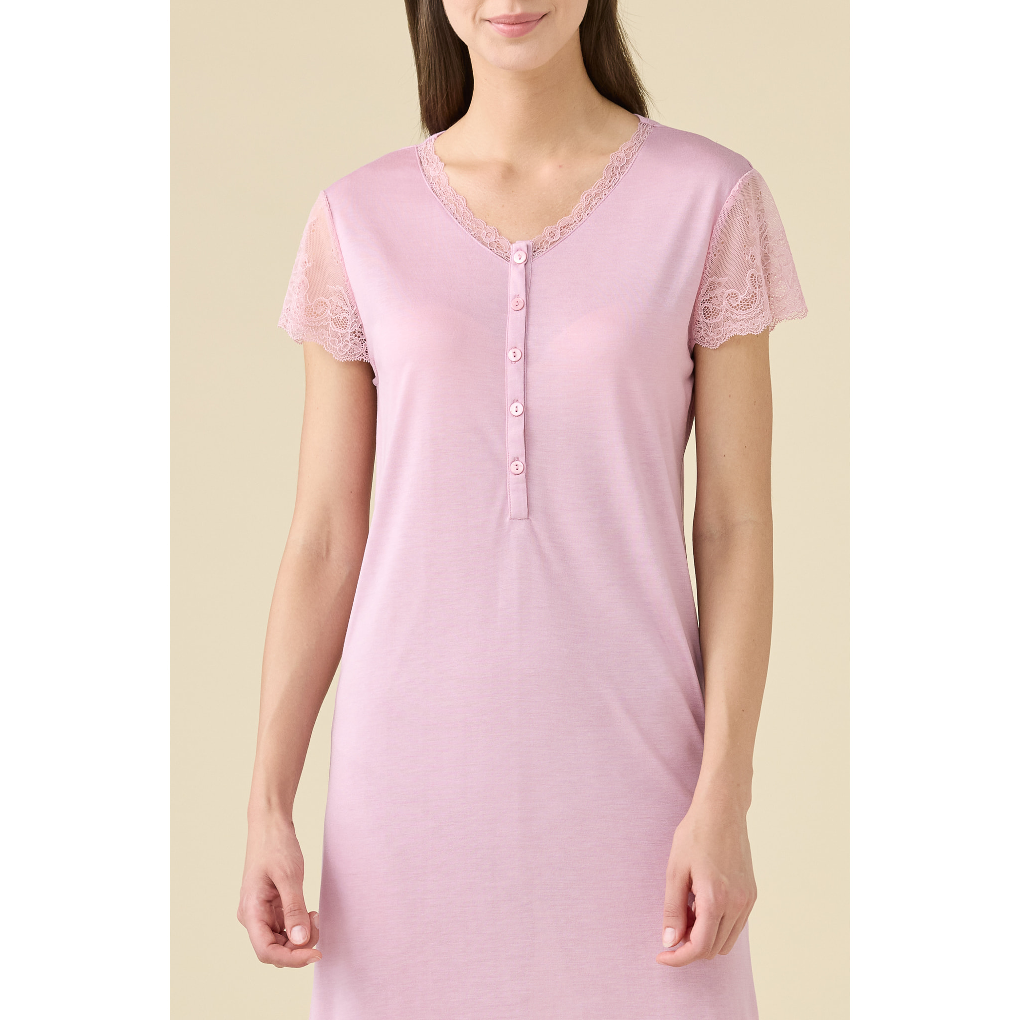 Camicia da notte donna estiva in modal articolo softness. Noidinotte