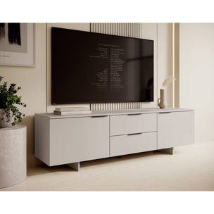 Canterbury - meuble tv - 2 tiroirs et 2 portes - beige - 180 cm - Beige