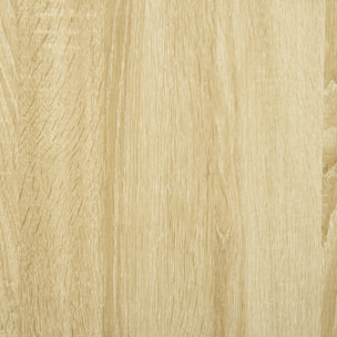 HOMCOM Aparador de Salón con 2 Puertas Armario Auxiliar con 2 Estantes para Libros Ropa Juguetes Estilo Moderno 70x39x70 cm Madera Natural