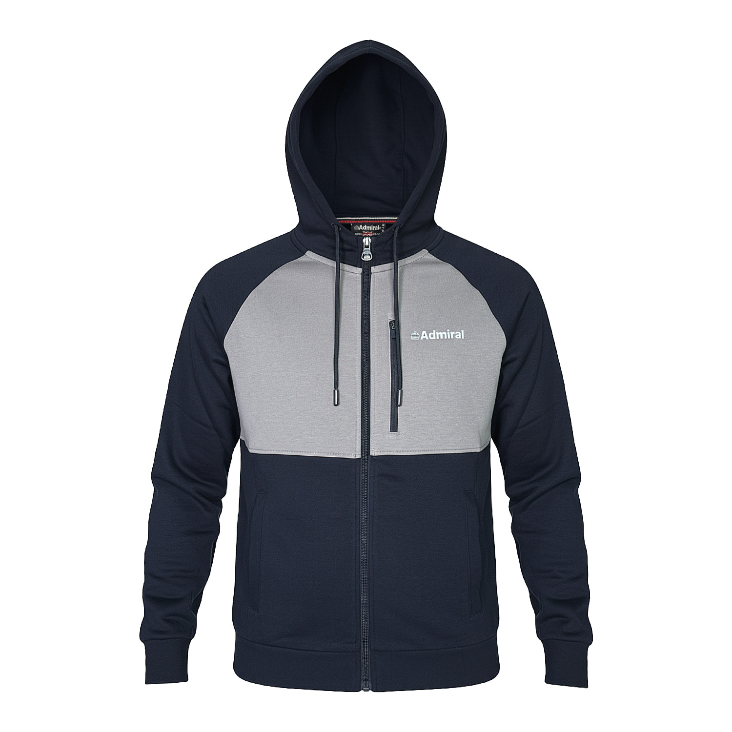 Tuta Uomo ADMIRAL Cotone Felpato Full Zip