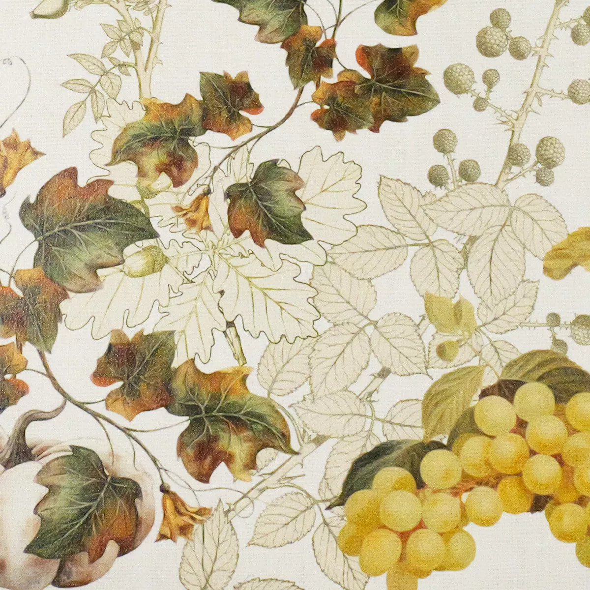 Set vinyle 860 g/m² imprimé beige orange Delices d'automne potiron