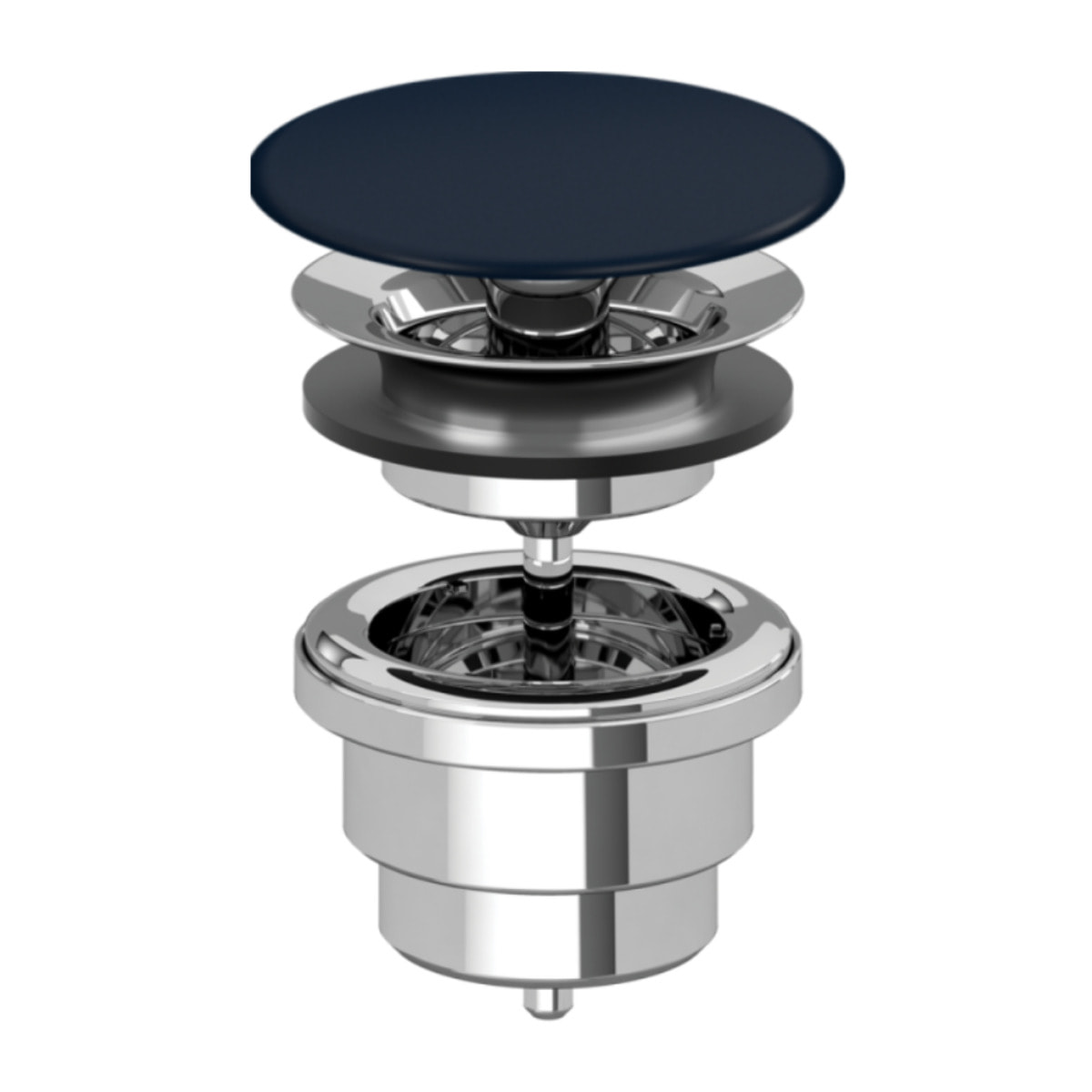 Bonde lavabo à écoulement libre Bleu Nightfall CeramicPlus