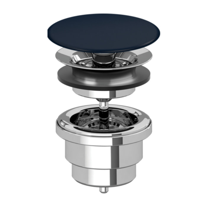 Bonde lavabo à écoulement libre Bleu Nightfall CeramicPlus