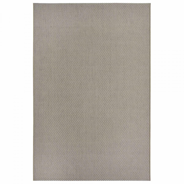 Tapis exterieur kilim géométrique, structure tissée résistante, vasa