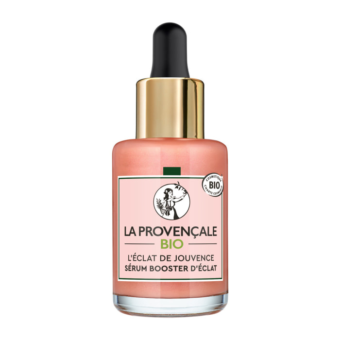La Provençale Peptide-Eclat - Sérum Rose Booster d'Eclat Anti-fatigue - Olive violette - Peptides, Vitamine C* & Pigments lumine