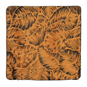 Housse de coussin esprit jungle tropicale - Marron Clair