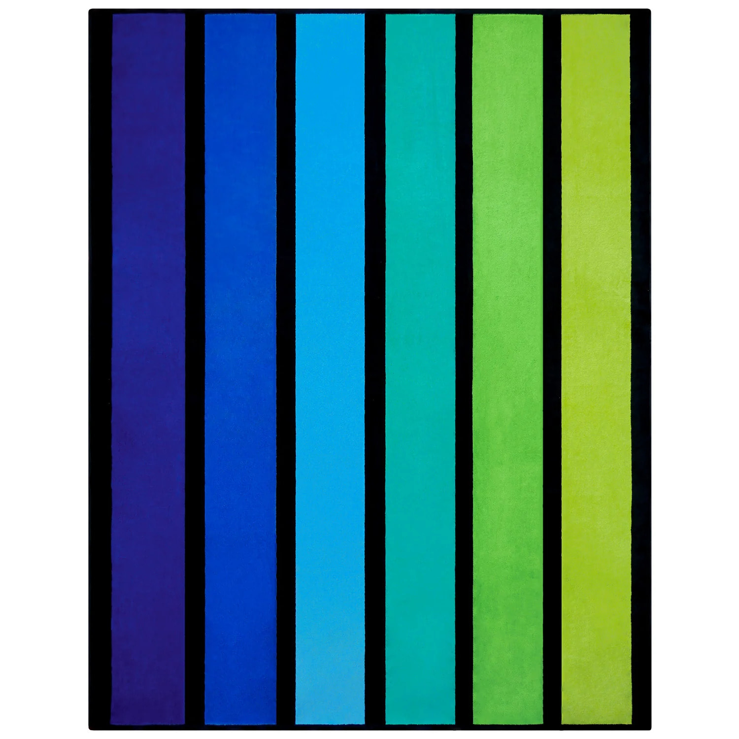 Serviette de plage éponge velours Jacquard - Happy Men - 140x180cm - 400g/m²