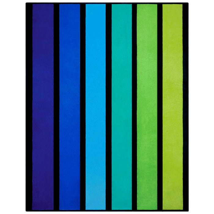 Serviette de plage éponge velours Jacquard - Happy Men - 140x180cm - 400g/m²