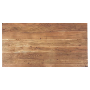 Table rectangulaire 6 personnes en bois d'acacia 175 cm - Pita
