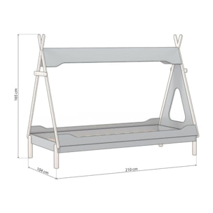 Cama Tipi Nest Verde Brent - Oak Soft