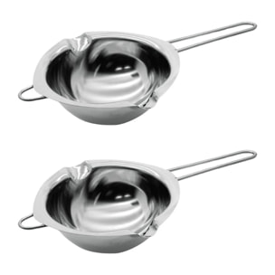 Ensemble de 2 Services à bain marie 26 cm pour chocolat Zenker