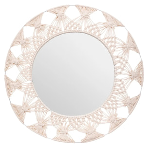 Miroir "Palm" - beige - coton D56 cm