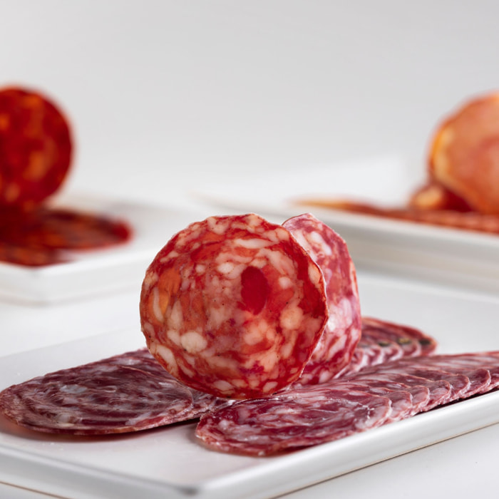 3 x Salchichón Bellota Ibérico Tranché à la Machine - 3x100 g - Espagne - César Nieto