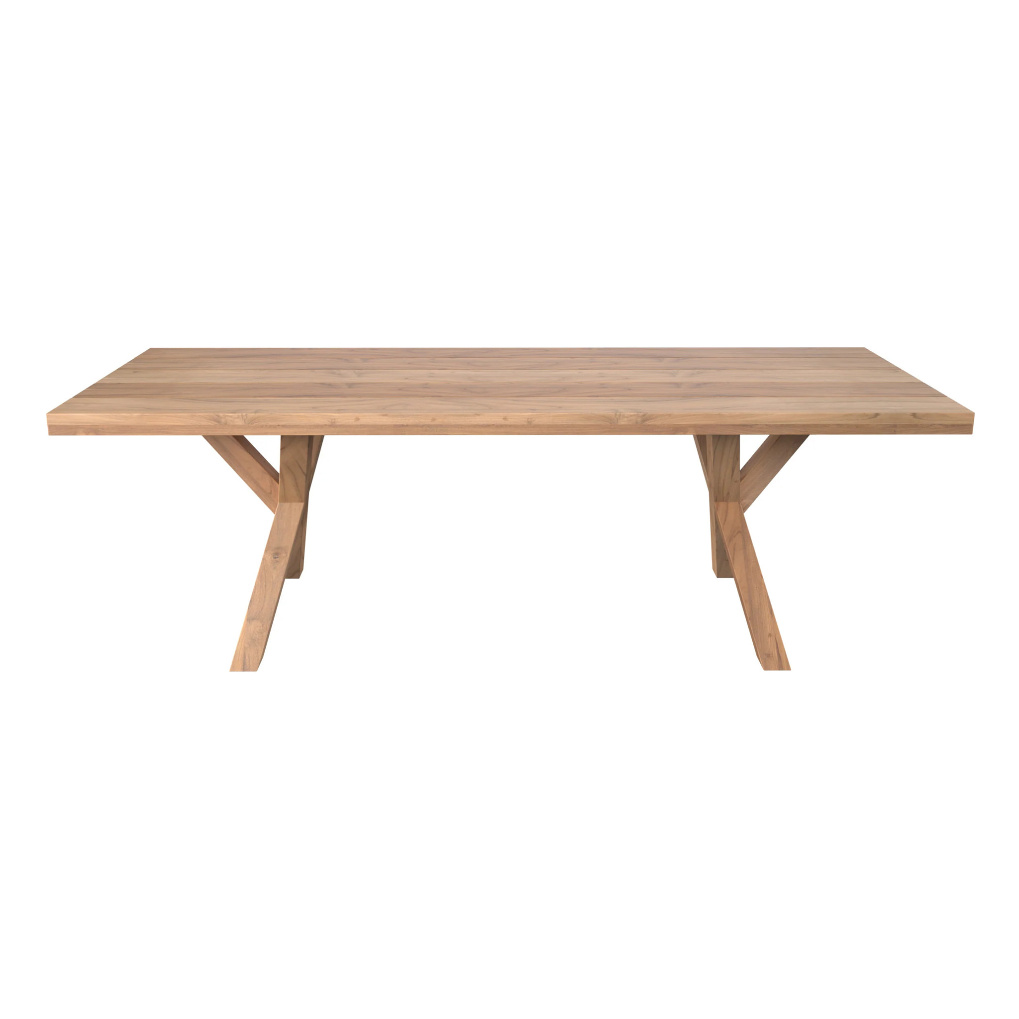 Table et chaises de jardin 8 personnes en teck massif - Soraya