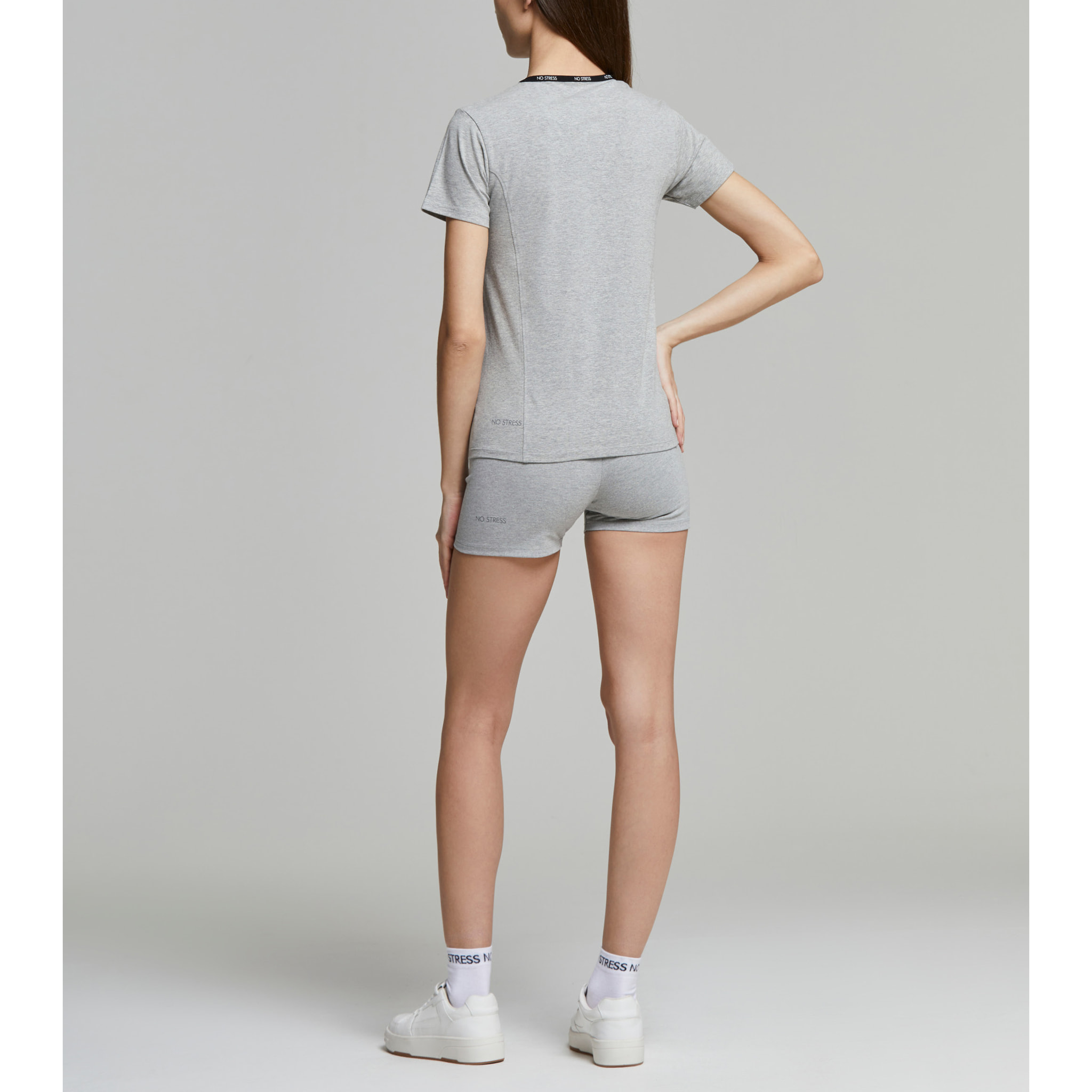 T-shirt donna no stress slim fit cotone