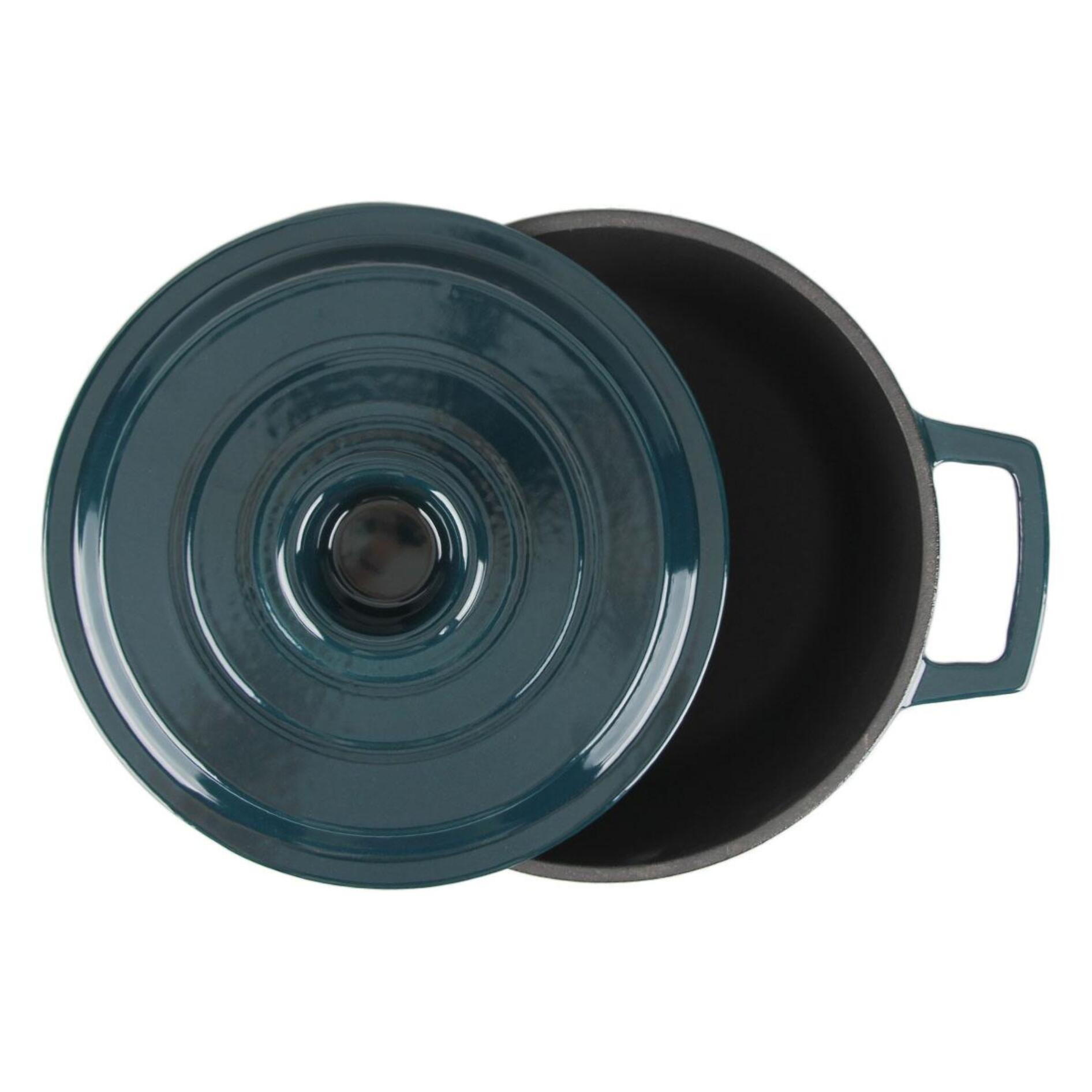 Cocotte en fonte ronde   - "Masseiron Emeraude"