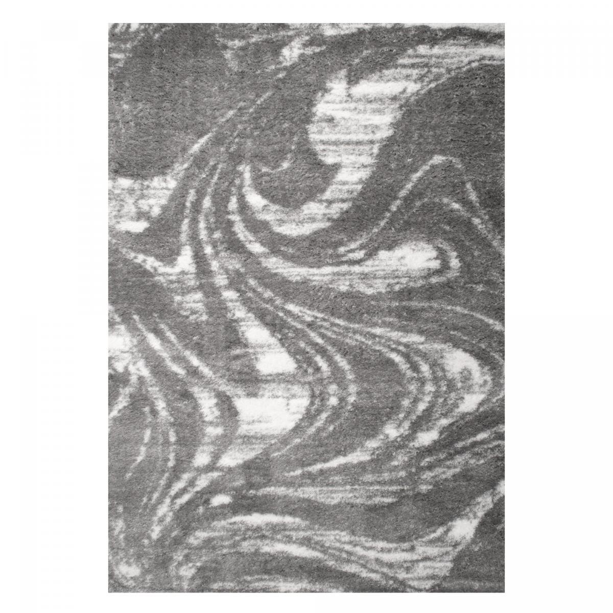 Tapis shaggy tissé motif abstrait KEBE