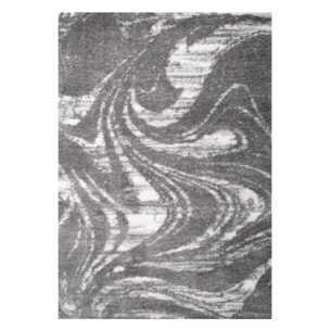 Tapis shaggy tissé motif abstrait KEBE