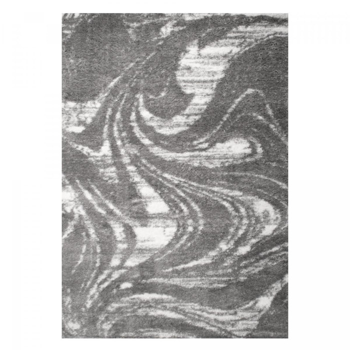 Tapis shaggy tissé motif abstrait KEBE