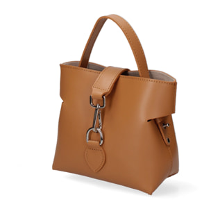 Borsa a mano da donna In Vera pelle Made in Italy 18x17x9 cm