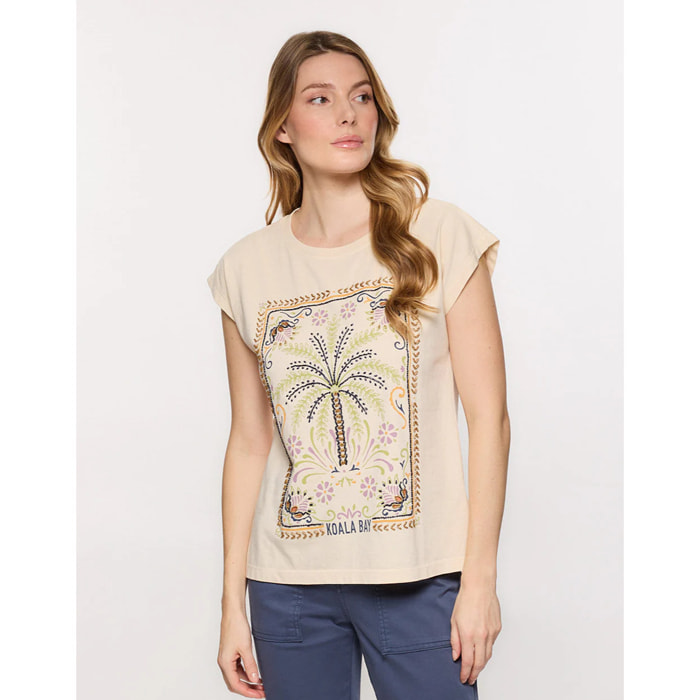 Camiseta Manga Corta Beige - Joei