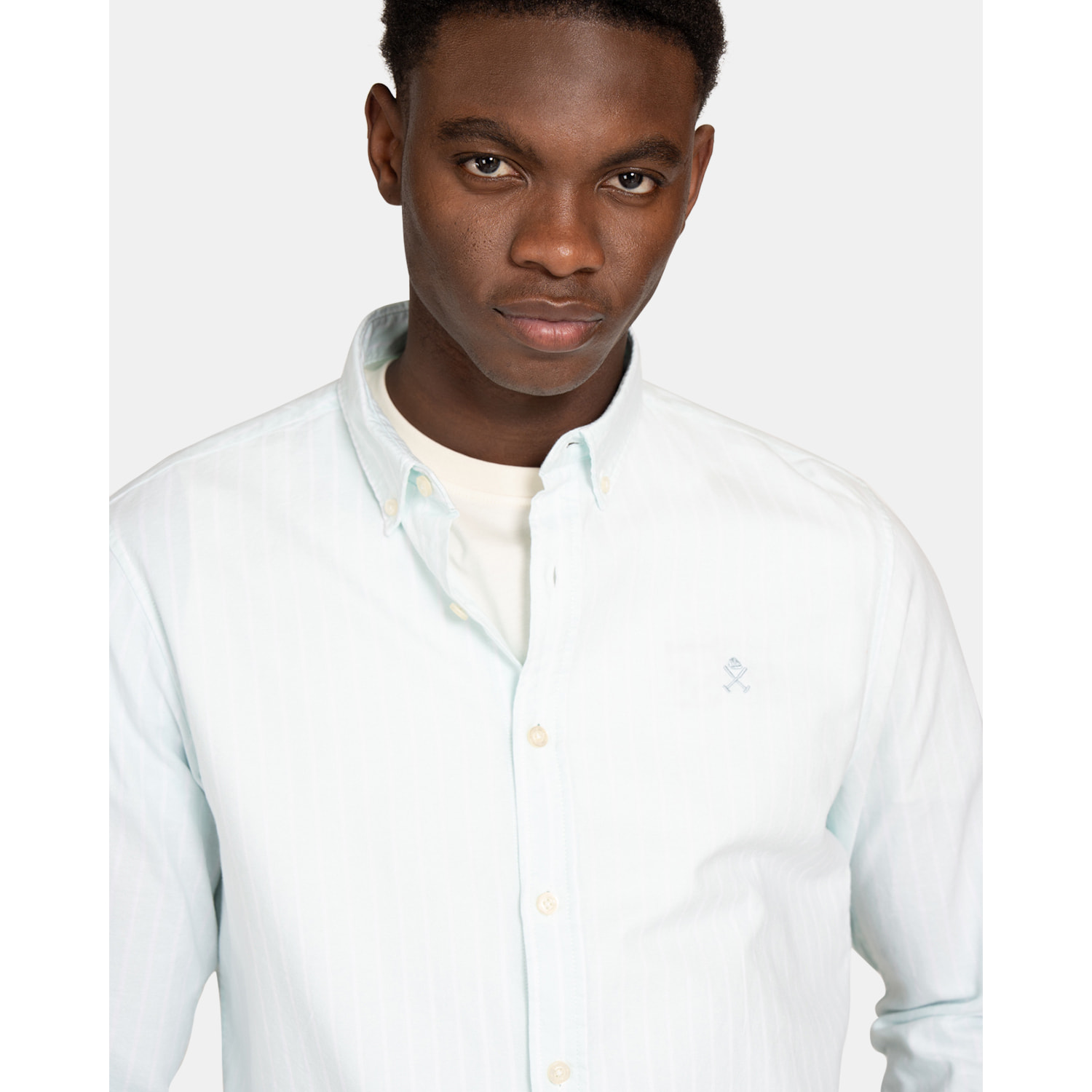 CAMISA SHORELINE STRIPED OXFORD