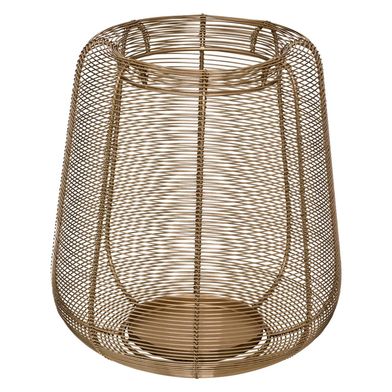 Lanterne doré 27x27cm