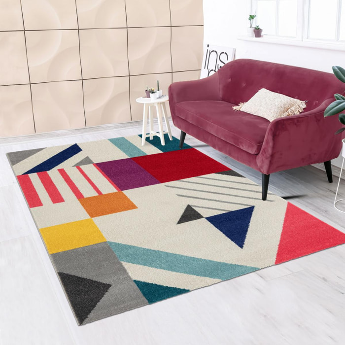 Tapis moderne et contemporain Nuti multicolore