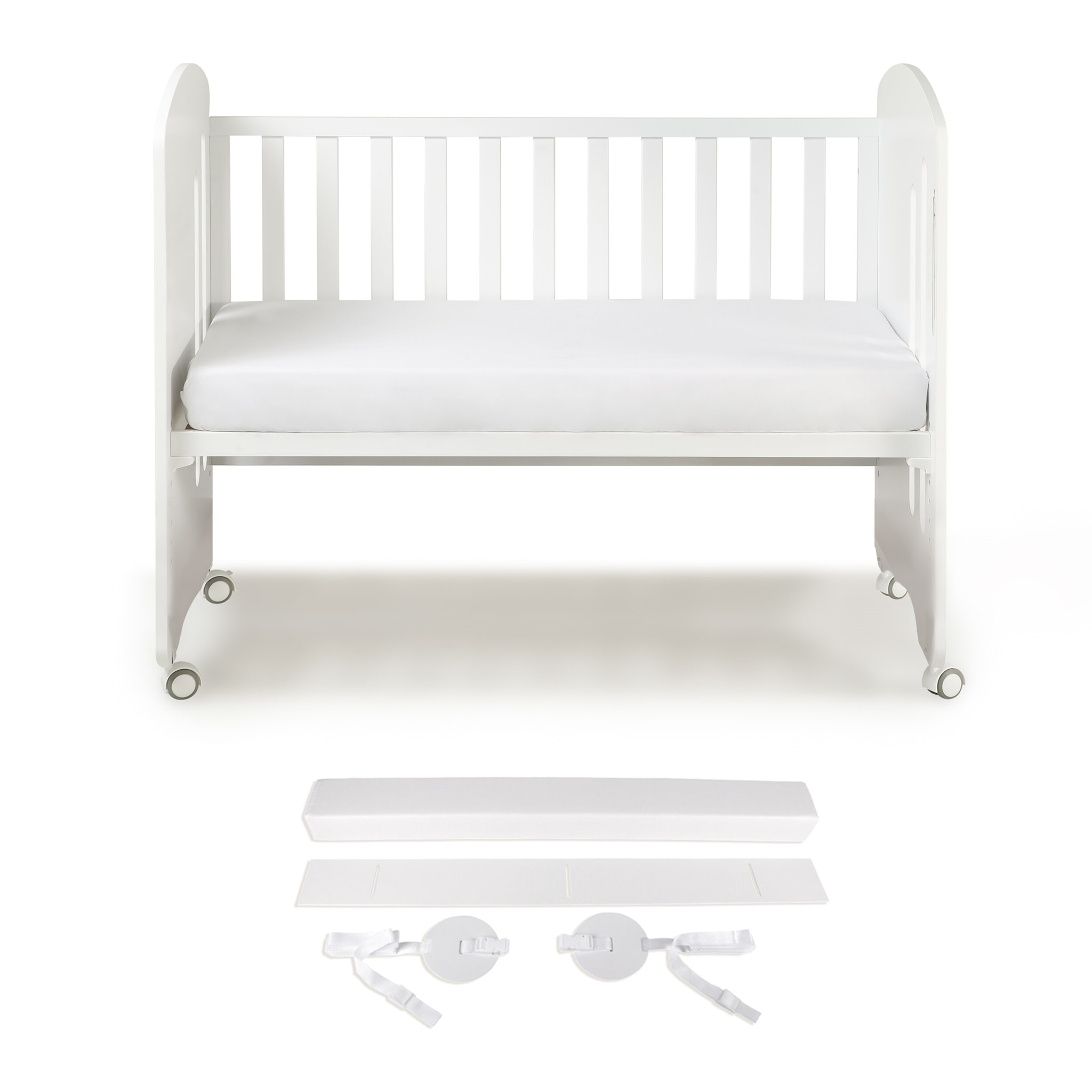 Cuna Lovely Premium Blanca con Colchón y Kit Colecho