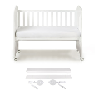 Cuna Lovely Premium Blanca con Colchón y Kit Colecho