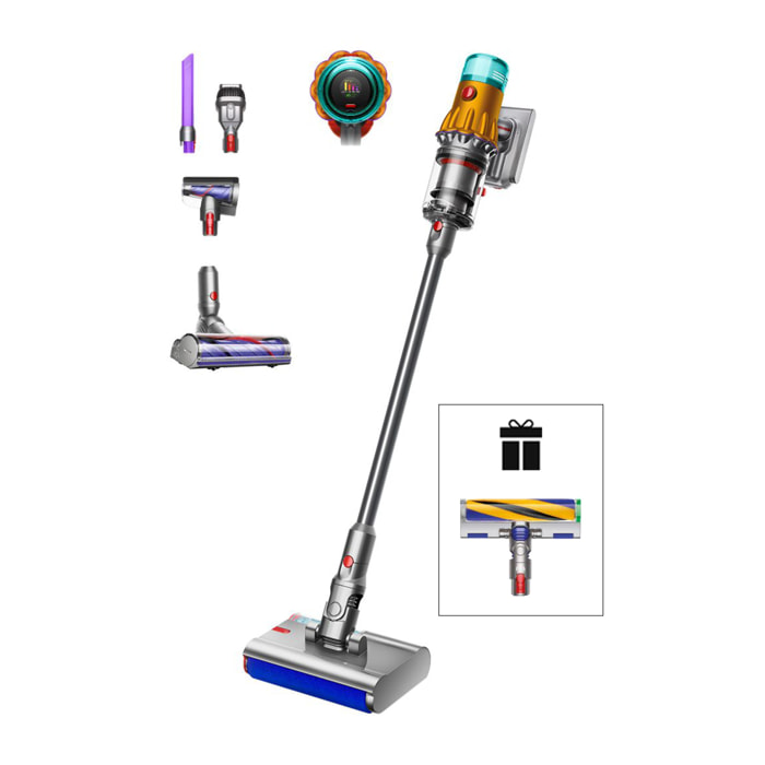 Aspirapolvere con mocio Dyson V12 Detect Slim Submarine (Giallo/Nichel) | Nuovo