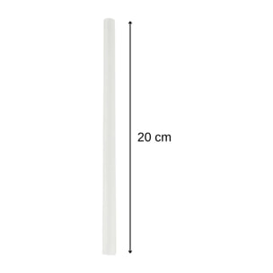 Lot de 8 pailles transparentes et réemployables en plastique 20 cm Fackelmann Bar Concept