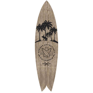 Planche de surf déco Surf et aventure Tableau alu Dibond