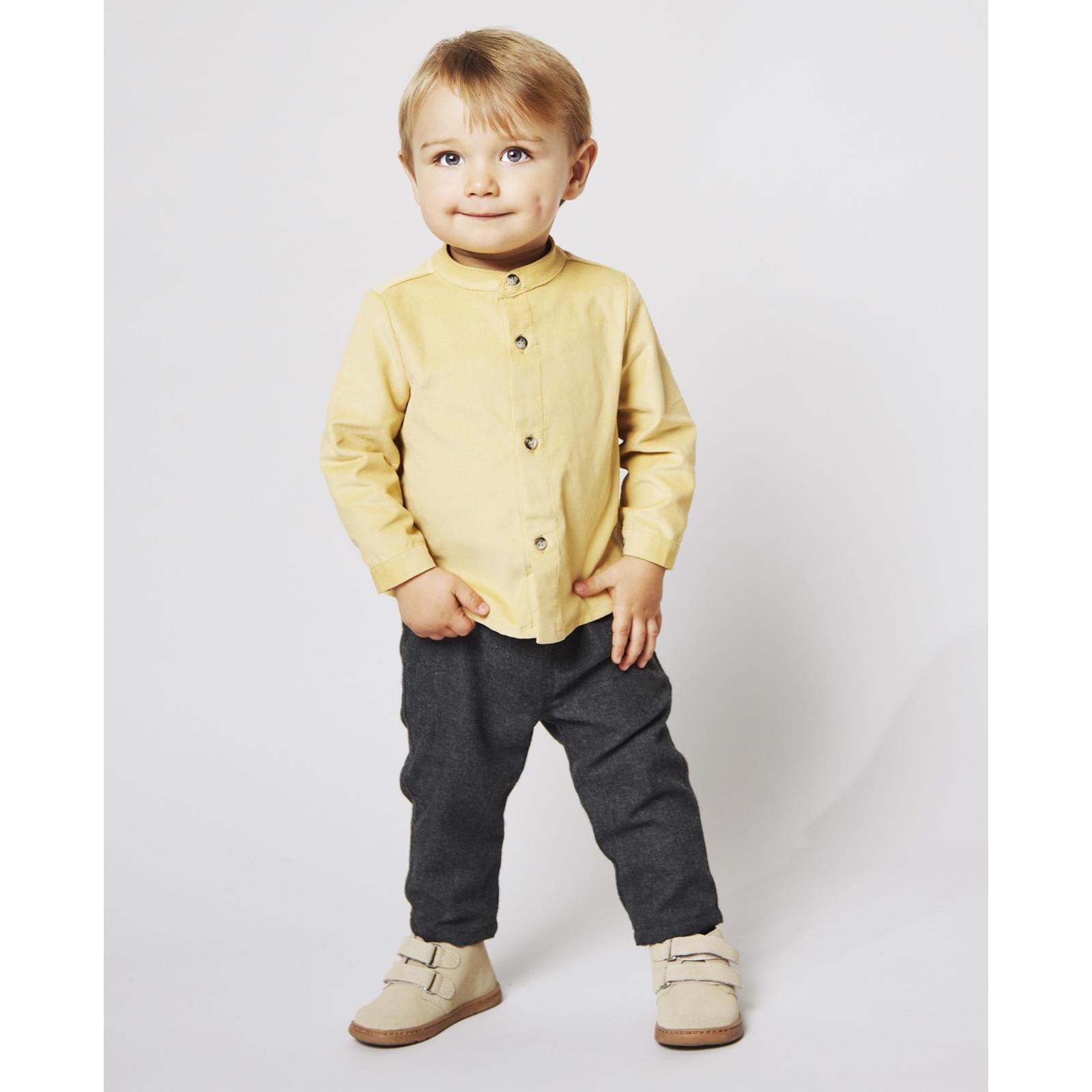 Pantalón franela gris con goma