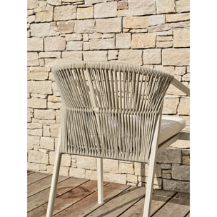 GAMBI - Lot de 2 fauteuils de jardin - Grège