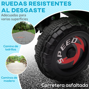 Quad Eléctrico para Niños de 18-36 Meses Vehículo Eléctrico a Batería 6V con Avance y Retroceso Velocidad de 2,5 km/h 70x41,5x48,5 cm Verde