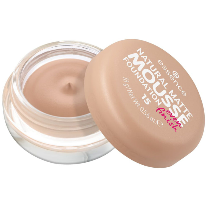 Natural Matte Mousse - Fond de Teint Mousse Fini Poudré