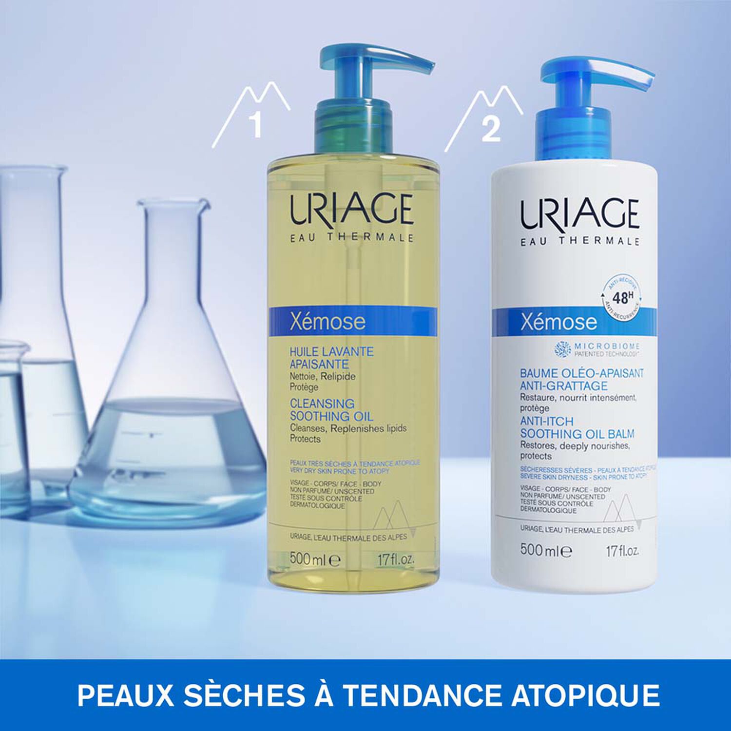 Xémose C8+- Huile Lavante Apaisante - Nettoie, Relipide & Protège