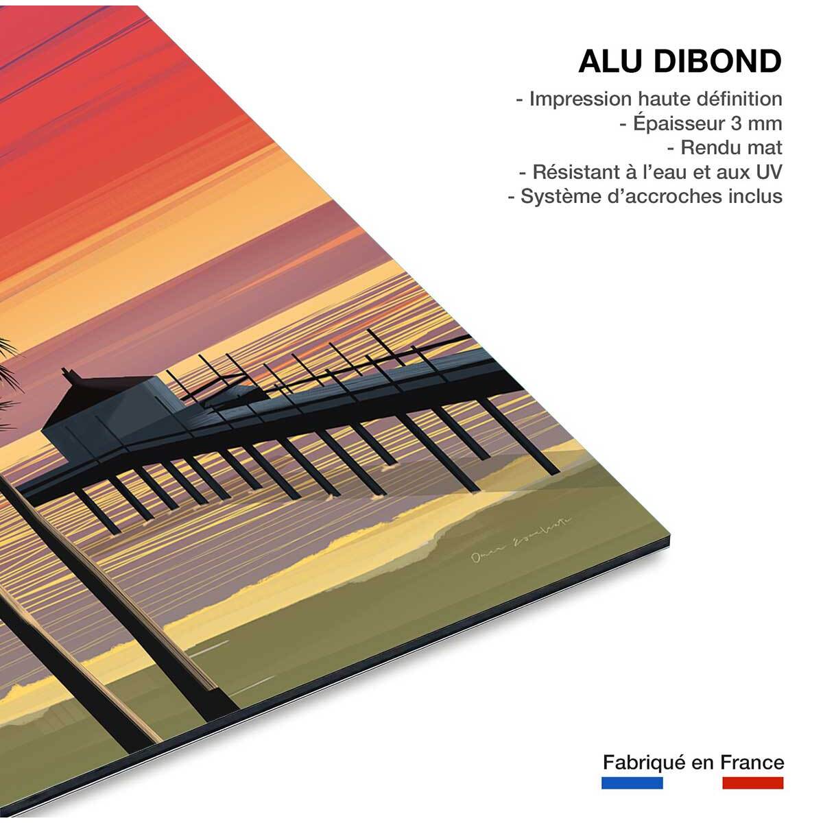 Tableau de voyage California dream Tableau alu Dibond