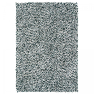 Tapis shaggy tissé en laine motif faux uni HAJO