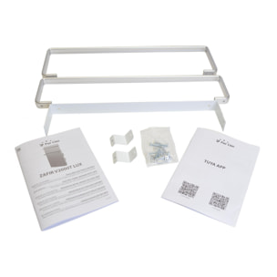 Sèche-serviettes verre trempé miroir display LED 2000W