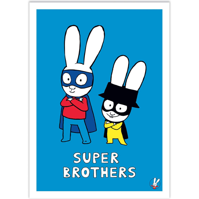 Affiche - Super Heroes Brothers - Simon Super Rabbit
