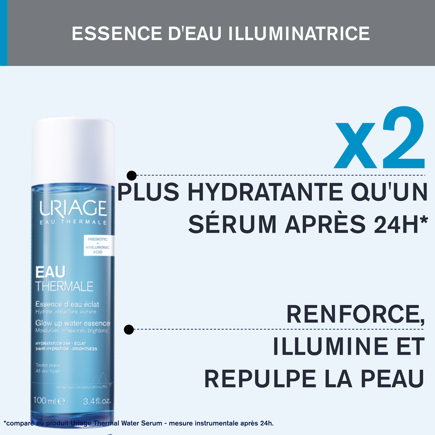 Eau Thermale - Essence d'Eau Éclat - Hydrate, Rééquilibre & Illumine 100 ml