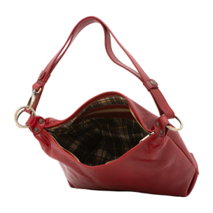 Borsa a spalla  da donna In Vera pelle Made in Italy 38x23x10 cm