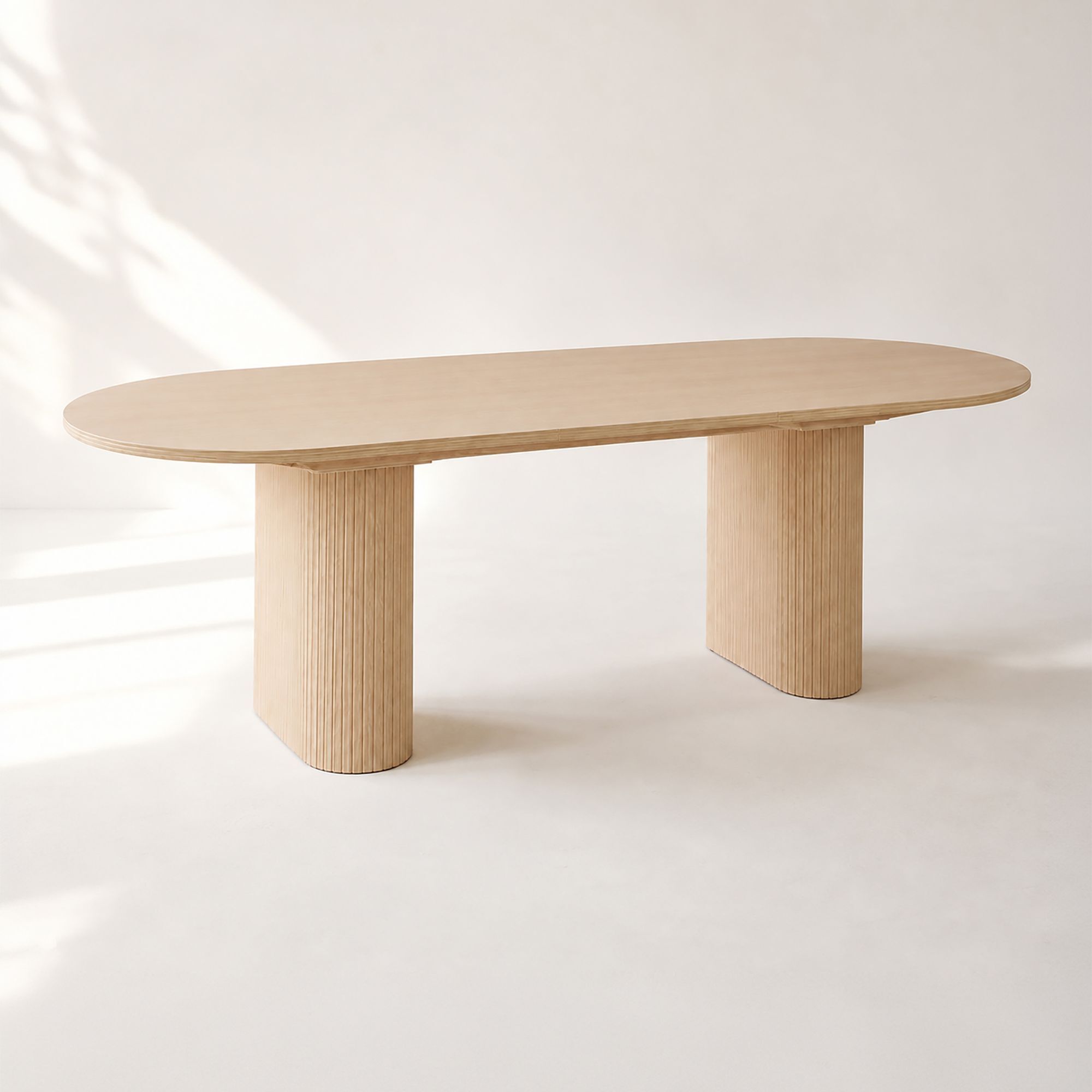 Table extensible 180-230cm effet bois naturel NOCERA